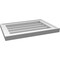 Ekena Millwork Vertical Surface Mount PVC Gable Vnt: Non-Functional, w/2"W x 1-1/2"H, Brickmould Frame, 20"W x 14"H GVPVE20X1402SN - alternate 5